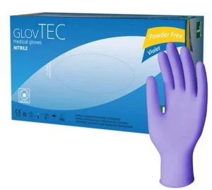 Rękawice  Różowe / Fioletowe Nitrylowe op. 100szt.