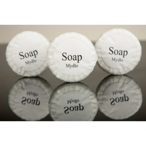 Mydełko hotelowe 15g okrągłe WHITE. 500szt.webp