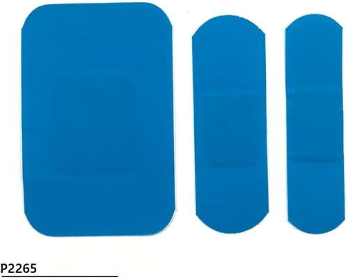 Niebieskie Wykrywalne Plastry  MIX 100szt. hipoalergiczne sterylne wodoodporne P2265