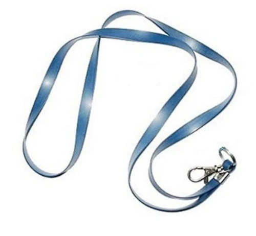 Wykrywalna smycz na klucze identyfikator niebieska HACCP.webp