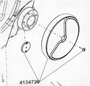 Koło tylne do odkurzacza Taski Aero 8 15 i Plus-zestaw 2 sztuki