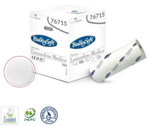 Podkład medyczny BulkySoft Premium 2 warstwy kolor biały celuloza 50cmx46m Białystok Podlaskie Podlasie Wysyłka.webp