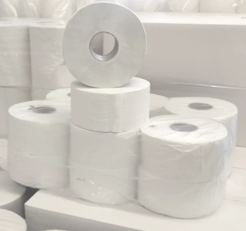 Mini Jumbo 100 m Bielona Makulatura - papier toaletowy zgrzewka.webp