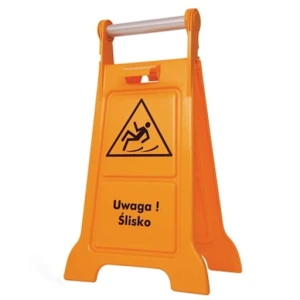 Tablica "Śliska Podłoga" potykacz