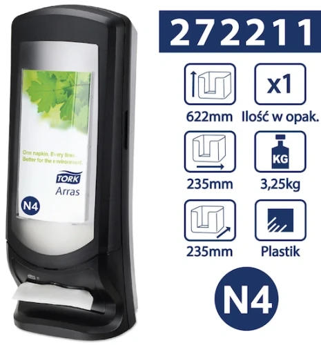 Tork N4 XpressNap Dozownik Do Serwetek Pionowy.webp