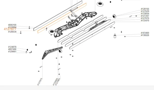 Guma Ściągająca do Swingo 1650 2500 XP Tylna Ssawa W kształtna schemat.webp