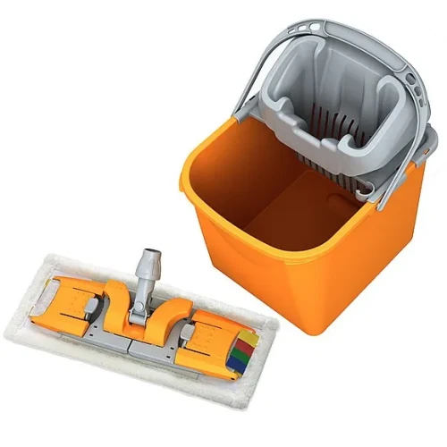 tsp-0001 wózek bez kółek - wiaderko PIKO SPLAST z wyciskarką mopem i stelażem.webp