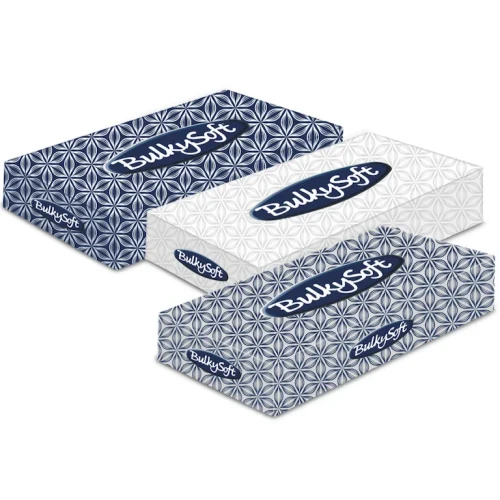 Chusteczki higieniczne BulkySoft  2 warstwowe  kolor biały  celuloza 100szt 68100.webp