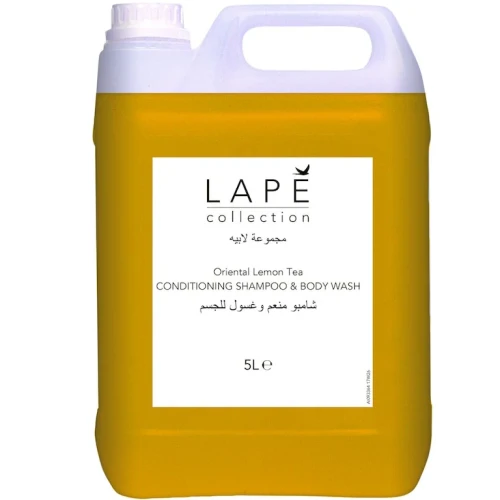100977377 LAPĒ Collection O.L.T. Conditioning Shampoo & Body Wash 5L - Szampon do włosów i żel pod prysznic o zapachu orientalnej herbaty z aromatem cytrynowym.webp