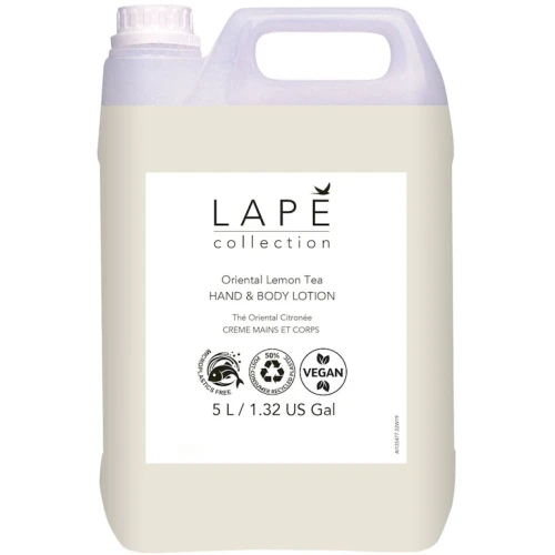 100934576 LAPĒ Collection Oriental Lemon Tea Hand & Body Lotion 2x5L - balsam do rąk i ciała o zapachu orientalnej herbaty z aromatem cytrynowym.webp