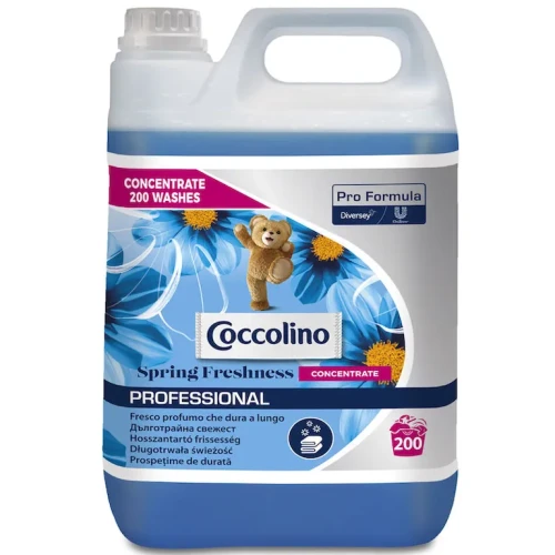 7518627 Coccolino Pro Formula Spring Fresh Concentrate 5L 200 Prań - skoncentrowany preparat zmiękczający do płukania tkanin, o świeżym zapachu.webp