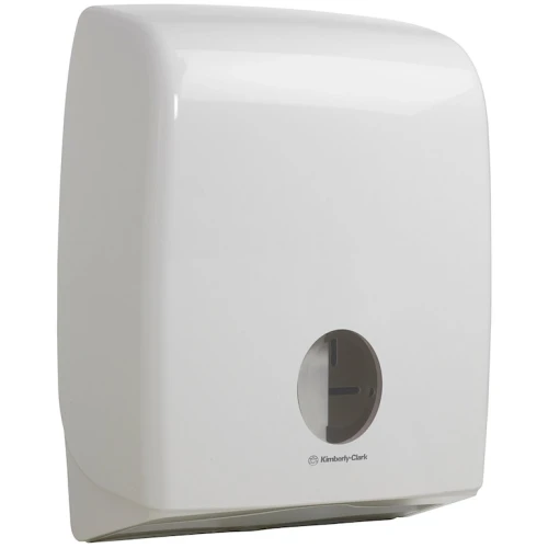 Aquarius™ Bulk Pack Folded Toilet Tissue Dispenser 6990 – 1 x White Folded Toilet Paper Dispenser.webp