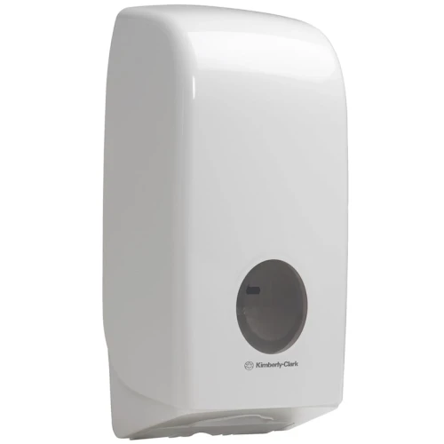 Aquarius™ Folded Toilet Tissue Dispenser 6946 - 1 x White Single Sheet Toilet Paper Dispenser.webp